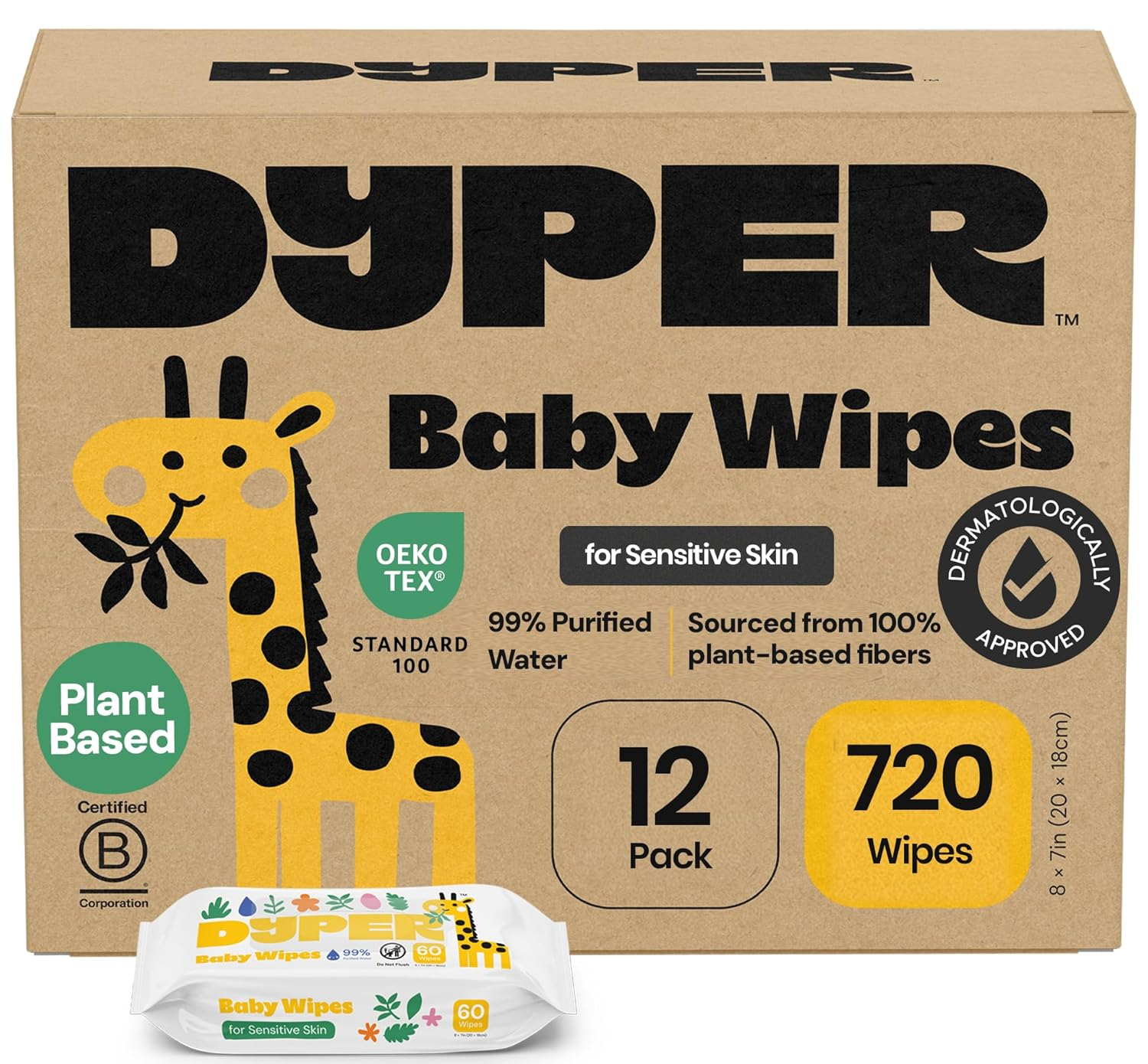 DYPER Baby Wipes Unscented