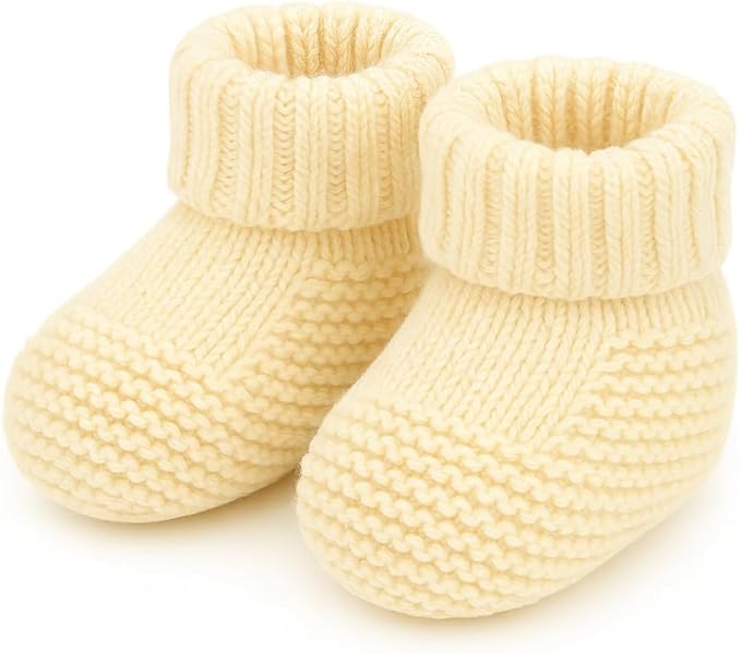 Baby knit booties