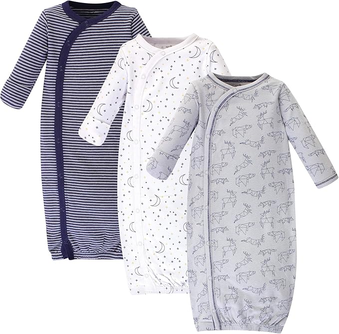 Organic cotton onesies kimono gowns